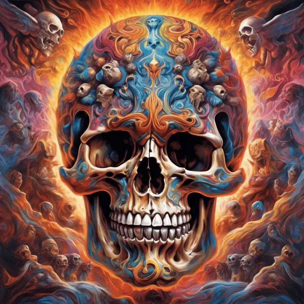 Psychedelic Skull 04 – Alex Jesús Cabello Leiva