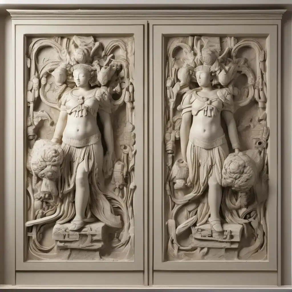 Pair of Door Panels and Lintel – Olowe of Ise