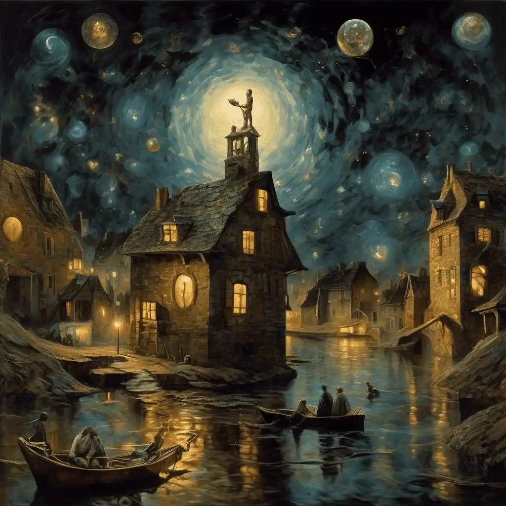 Willage. Night – Victor Palmov